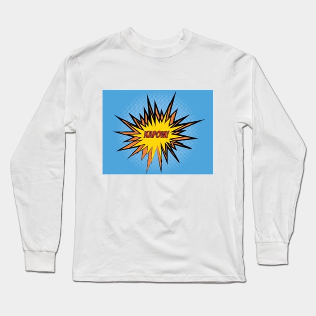 Kapow!! Long Sleeve T-Shirt by LozMac